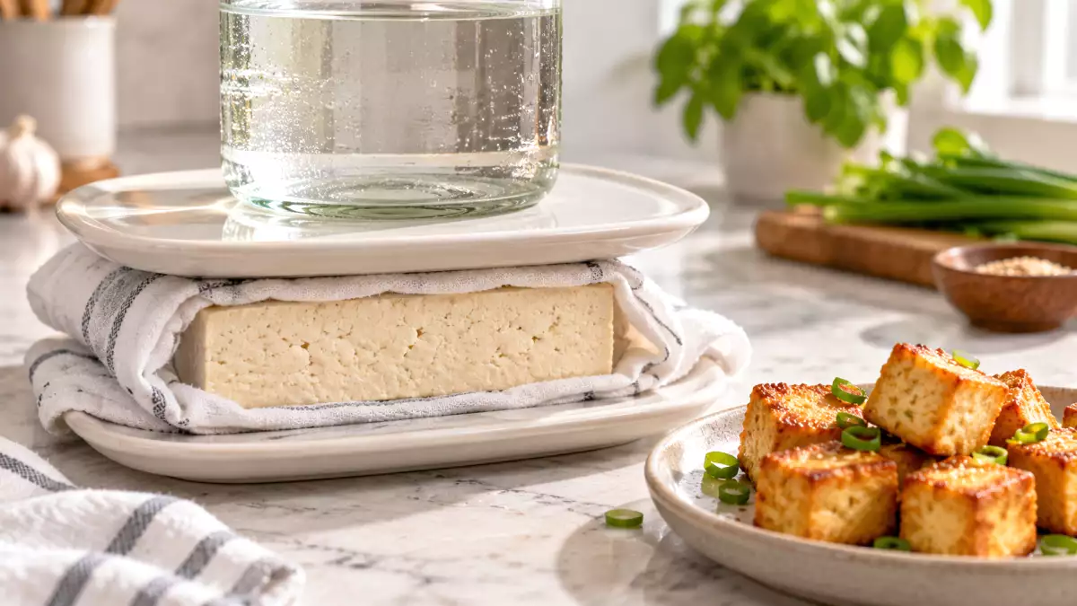 Comment presser le tofu sans presse pour mieux le faire dorer