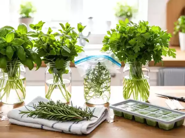 L’astuce qui change tout pour conserver les herbes fraîches tout l’été ?