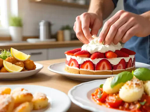 Menu du jour, 24 mai : des croquettes de poisson, des gnocchis et un layer cake aux fraises