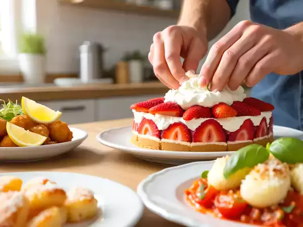 Menu du jour, 24 mai : des croquettes de poisson, des gnocchis et un layer cake aux fraises