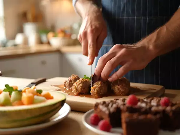 Menu du jour, 13 juin : fraîcheur estivale avec melon, boulettes et brownie
