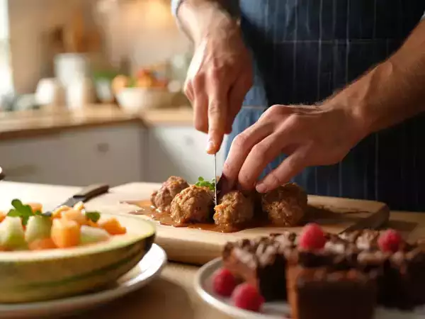 Menu du jour, 13 juin : fraîcheur estivale avec melon, boulettes et brownie