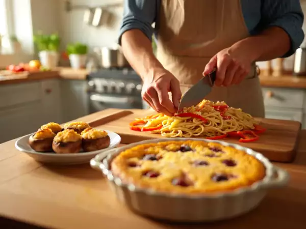 Menu végétarien, 31 mai : un délice de champignons, pâtes et clafoutis aux cerises