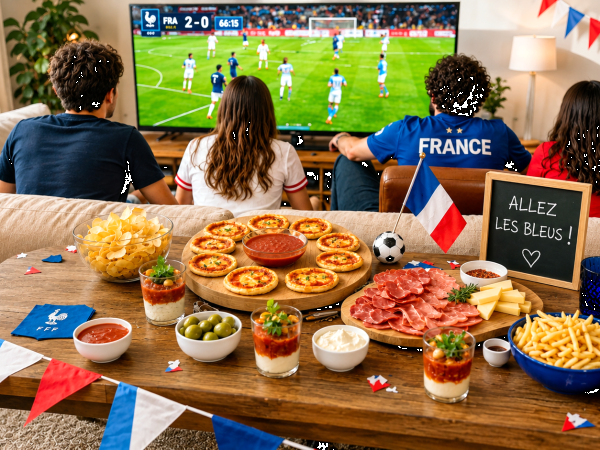 Coupe du monde : 42 idées de recettes pour un apéro 100 % convivial devant le match des Bleus !