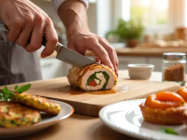 Menu du jour, 31 juillet : un festin d'été avec beignets d'aubergine, ballotines de poulet et tartelettes tatin