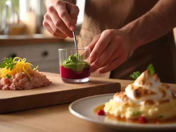 Menu sans gluten, 13 juillet : un festin coloré avec des verrines, un risotto citronné et des îles flottantes