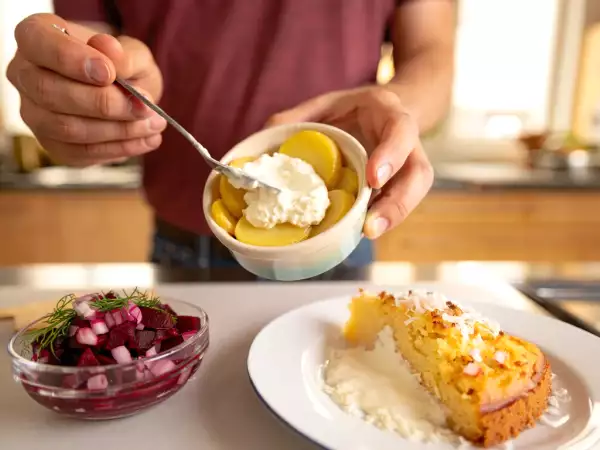 Menu végétarien, 3 juillet : une touche colorée avec betteraves, gratins et coco