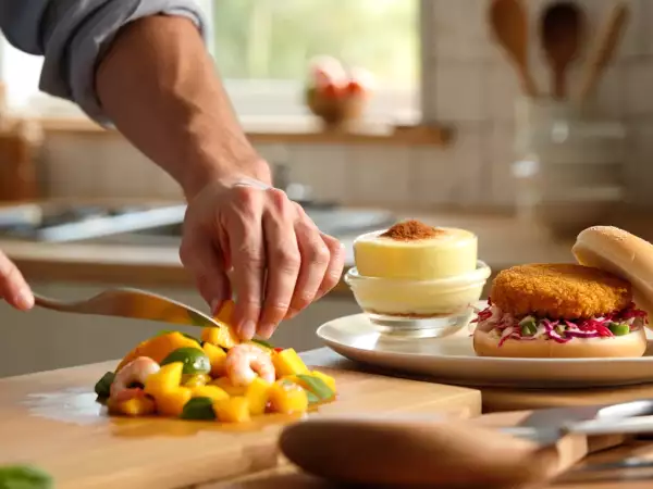 Menu du jour, 8 août : une salade fraîche, un burger coréen croustillant et un dessert brésilien crémeux