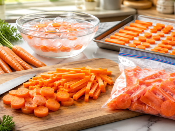 La bonne façon de couper les carottes pour les congeler sans qu'elles ne ramollissent : guide rapide étape par étape