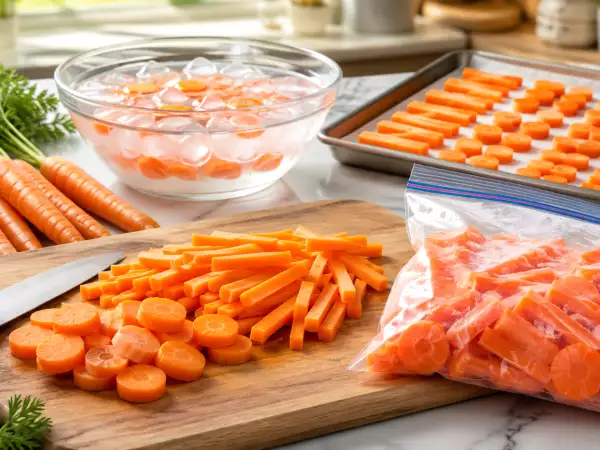 La bonne façon de couper les carottes pour les congeler sans qu'elles ne ramollissent : guide rapide étape par étape
