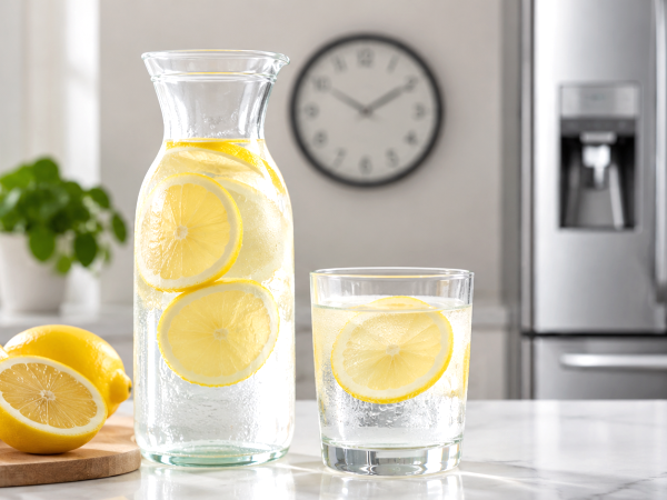 Vous préparez votre eau citronnée à l'avance ? Voici après combien d'heures il vaut mieux ne plus la boire