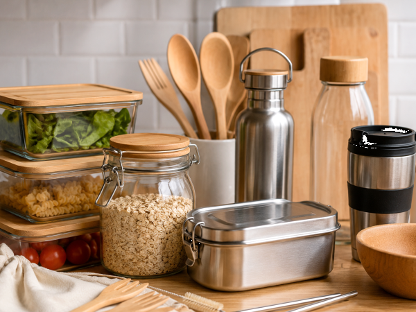 Bois, verre, inox : pourquoi nos cuisines abandonnent peu à peu le plastique
