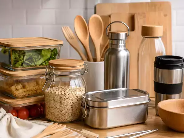 Bois, verre, inox : pourquoi nos cuisines abandonnent peu à peu le plastique