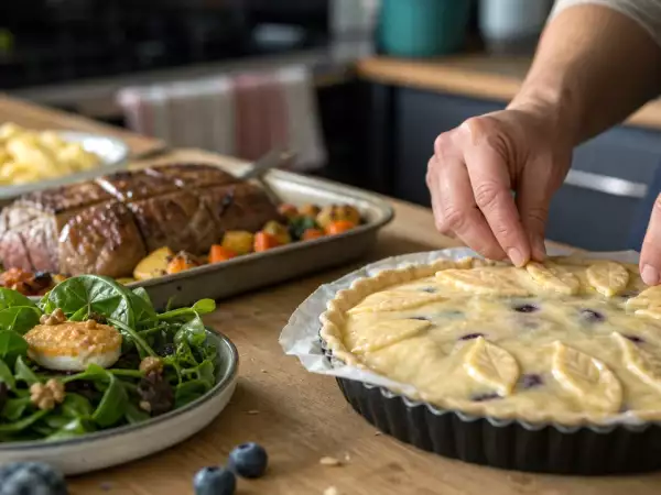Menu du jour, 24 septembre : salade de mâche, rôti de palette à la bière et tourte des Pyrénées aux myrtilles