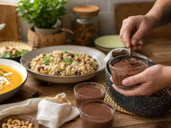 Menu végétarien, 20 septembre : soupe réconfortante, un plat épicé et un dessert léger