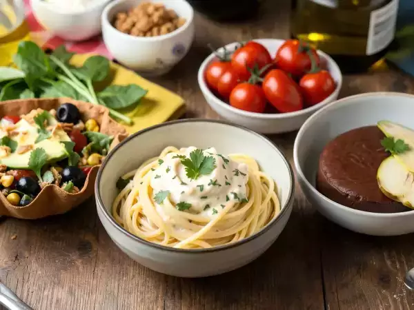 Menu végétarien, 29 octobre : des tortilla bowls colorés et des pâtes crémeuses à l'oignon