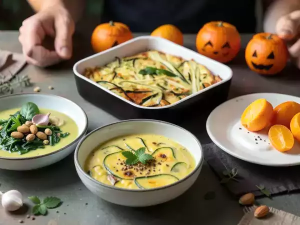 Menu sans gluten, 30 octobre : réconfort et créativité avec un velouté, une frittata et des clémentines d'Halloween