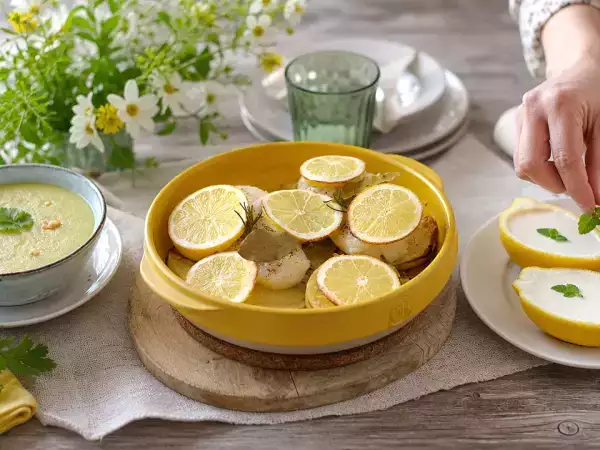 Menu du jour, 2 octobre : une soupe réconfortante, un cabillaud savoureux et un dessert au citron express