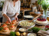 Dossiers: Menu du jour du 27 avril : Paniers feuilletés, risotto réconfortant et cheesecake léger