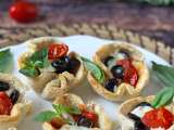 Dossiers: Nids de pain à la mozzarella, tomates et olives : l’apéritif express qui fait toujours sensation