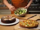 Dossiers: Menu du jour, 18 mai : une salade fraîche, une quiche légère et un cake gourmand