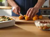 Dossiers: Menu du jour, 7 juin : croquettes mozzarella, lasagnes aux épinards et charlotte tiramisu