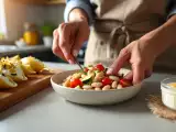 Dossiers: Menu du jour, 14 juin : une explosion de saveurs avec salade, pâtes et flan coco