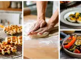 Dossiers: Menu végétarien, 25 juin : oeufs mimosa, une ratatouille de poivrons grillés et des gaufres liégeoises