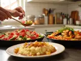 Dossiers: Menu sans gluten, 30 juin : fraîcheur estivale avec une paella colorée et un riz au lait gourmand