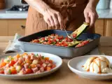 Dossiers: Menu sans gluten, 2 juillet : tartare frais, courgettes farcies et glace onctueuse