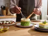 Dossiers: Menu végétarien, 10 juillet : soufflé au brocoli, tarte tatin aux échalotes et gâteau fondant à la ricotta
