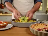 Dossiers: Menu végétarien, 8 juillet : muffins à la tomate, frittata de courgettes et tarte crumble aux fruits rouges