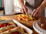 Dossiers: Menu végétarien, 7 juillet : salade de pâtes, enchiladas et gâteau aux noisettes