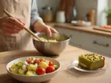 Dossiers: Menu du jour, 7 août : tartinade de surimi, salade de pommes de terre à la feta et gâteau moelleux aux pistaches