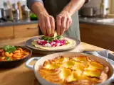 Dossiers: Menu du jour, 11 août : crêpes roulées à la betterave, curry de crevettes et pasteis de nata géant