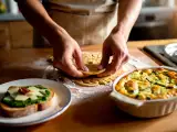 Dossiers: Menu végétarien, 21 août : toasts colorés, clafoutis savoureux et biscuits réconfortants