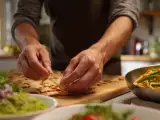 Dossiers: Menu végétarien, 16 août : guacamole, nouilles sautées et beignets feuilletés