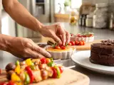 Dossiers: Menu sans gluten, 30 août : un flan coloré, des brochettes estivales et une marquise chocolatée