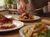 Dossiers: Menu sans gluten, 21 août : un tiramisu de betteraves, aiguillettes de canard et figues rôties