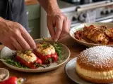 Dossiers: Menu du jour, 22 septembre : poivrons grillés farcis, poulet cajun et tarte tropézienne