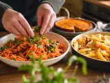 Dossiers: Menu végétarien, 7 septembre : salade colorée, des pâtes réconfortantes au butternut et un dessert doux à la patate douce