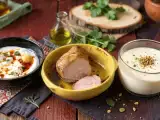 Dossiers: Menu sans gluten, 9 octobre : œufs à la turque, rôti de porc et panna cotta à la pistache