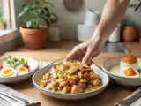 Dossiers: Menu sans gluten, 14 octobre : œufs au paprika, gratin de patates douces et mousse à la mangue