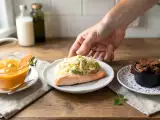 Dossiers: Menu sans gluten, 7 octobre : soupe de carottes et gingembre, pavé de saumon parfaitement cuit à la poêle, fondant au chocolat