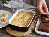 Dossiers: Menu du jour, 21 octobre : oeufs au thon, gratin de poireau et moelleux au chocolat butternut