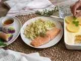 Dossiers: Menu du jour, 19 octobre : rouleaux de printemps, pavé de saumon et tiramisu au citron