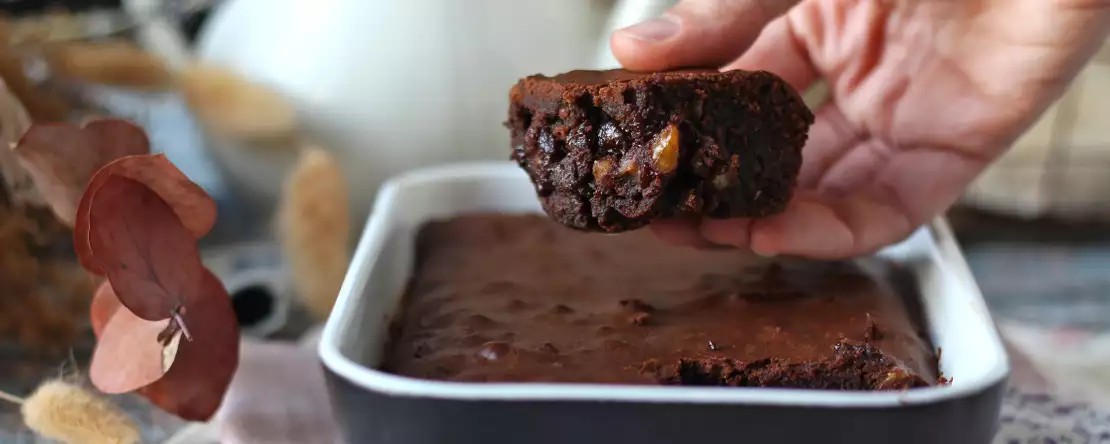 Brownie au chocolat et noix au Air fryer