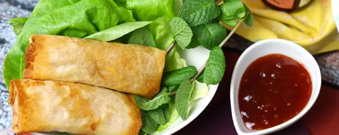 Nems aux crevettes au air fryer