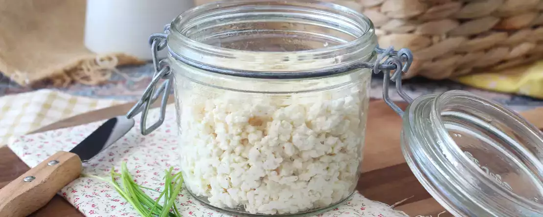 Cottage cheese maison avec deux ingrédients seulement !