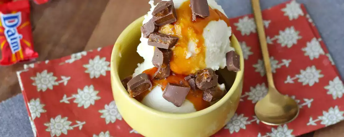Mcflurry maison daim caramel avec le ninja creami